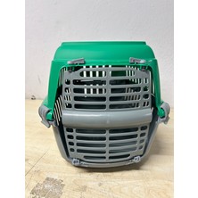 Yeşil Plastik Evcil Hayvan Taşıma Çantası Kedi ve Köpek Için