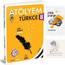 Arı Yayıncılık 8.sınıf Türkçe Atölyem Soru BANKASI+ZİHİNDENEME-KD856