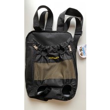 Siyah, Hafif ve Şık Sırt Çantası, Evcil Hayvan Taşıma Kolaylığı Sağlar