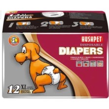 Xl Köpek Alt Tuvalet Bezi 12'li, 25-40 Kg, Çok Renkli, Konforlu ve Güvenli Kullanım