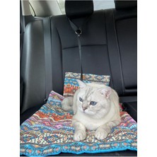 Mavi Küçük Hayvan Taşıma Seti, Seyahat ve Taşıma Için Uygun, Konforlu ve Şık Tasarım.