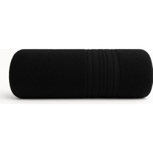 Siyah Renkli Banyo Duş Havlusu %100 Pamuk Vücut Plaj Havlusu Pamuklu Büyük Çizgili Havlu 70X140 cm