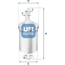 Ufı 3184000 - Yakıt Filtresi Amarok-Ibıza V-Leon-Toledo Iıı-Octavıa-Eos-Golf V-Jetta Iıı-Passat-Polo-Touran Oe