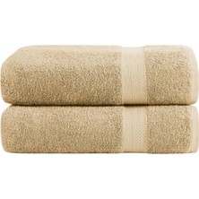 2'li Çizgili El Yüz ve Baş Havlusu Seti 50X90 cm %100 Pamuk - Yumuşak ve Emici Misafir Havlusu