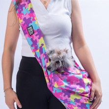 Pembe Pilli Köpek ve Kedi Taşıma Çantası, Rahat ve Şık Seyahat Arkadaşı