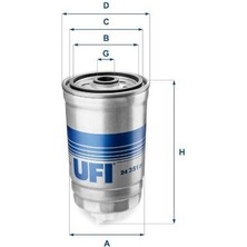Ufı 2435101 - Yakıt Filtresi Astra F 91-98 - Vectra A-Vectra B 92-98 - Kadett E 88-91 1.7 Td Oe