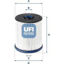 Ufı 26E2X02 - Yakıt Filtresi Opel Insıgnıa B 17 1.5-1.6-2.0 Cdtı