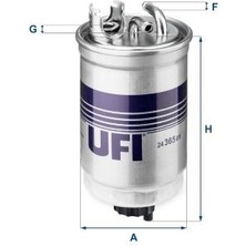 Ufı 2436501 - Yakıt Filtresi Caddy-Golf-Jetta-Passat-Polo-Transporter LT35-VENTO-CORDOBA-IBIZA-TOLEDO Oe