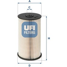 Ufı 2600700 - Yakıt Filtresi Caddy Iıı-Passat-Tıguan-Touran-Leon-Octavıa-Toledo Iıı-Altea1.6tdı-1.9tdı-2.0tdı Oe