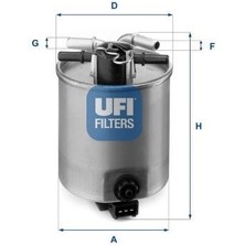 Ufı 2402501 - Yakıt Filtresi Su Sensör Bağlantılı Nıssan Qashqaı 1.5l Dci K9K J10DE 06-13 / Renault Koleos 2.0dc I 110-127KW/150-173PS 08 Oe