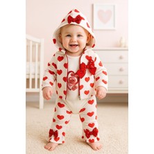 Coşay Bebe Kız 9-12-18 Ay Büyük Kalpli 3lü Takım %100 Pamuk