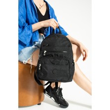 Unisex Sırt Çantası Günlük Kullanıma Uygun Lise Ortaokul Çantası Çok Cepli Okul Çantası 37*30 cm Klinkır