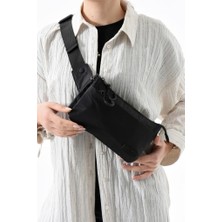 Unisex Bel Çantası Free Bag Paraşüt Kumaş Hafif Yağmur Geçirmez Kumaş Çok Cepli Body Bag 23*12 cm