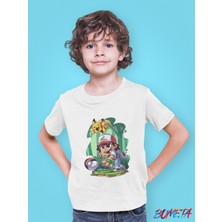 Bumeta Pokemon Pikachu Ash Chibi Anime Çocuk Tişört T-Shirt