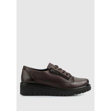 Kahve Deri Kadın Ayakkabı