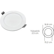 12 W Beyaz Kasa Slım Panel Armatür 6500K