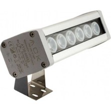 6x1 W Amber IP65 18CM LED Wallwasher