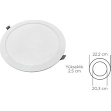 Zmr 18 W Slım Panel LED Spot 6500K
