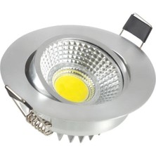 Garra Cob Krom Kasa Beyaz Işık Trafolu 5 Watt LED Spot Armatür (1 Adet)