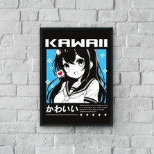 ''kawaii'' Poster Tablo (Çerçeveli)