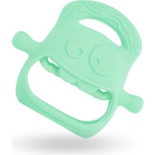 Büro Ev Ofis Bebek Bakımı Için Kotu Yeşil Silikon Diş Kaşıyıcı
