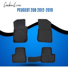 Peugeot 208 2012-2019 3D Carbonline Araca Özel Paspas