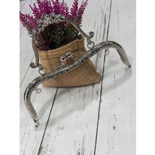 Çanta ve Cüzdan Klips Kulplu Çiçekli Model 20 cm