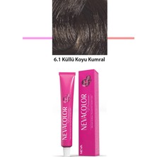 Premium 6.1 Küllü Koyu Kumral - Kalıcı Krem Saç Boyası 50 G Tüp