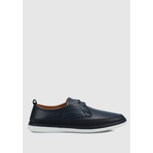 Lacivert Deri Erkek Ayakkabı