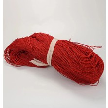 Kırmızı Renk Çile Kağıt Ip Çanta Ipi Supla Ipi  No:78 - (550-600 Gr)