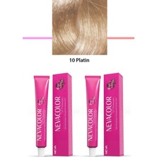 2 Li Set Premium 10 Platin - Kalıcı Krem Saç Boyası 2 x 50 G Tüp