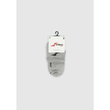 Gri  Eclipse Sport ES004 Gri Quarter Tekli Çorap