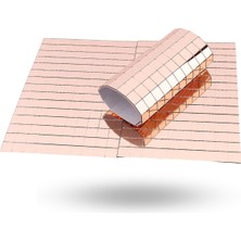 Büro Ev Ofis Etkinik Dekoru Için 30X30CM Yapışkanlı Kare Bronz Cam Mozaik Fayans Aynalı Dekor Panel