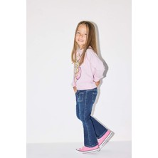DeFacto Flare Fit Jean Pantolon Kız Bebek F3693A525AU