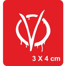 V For Vendetta Tattoo Geçici Dövme Şablonları Kına Kalıpları
