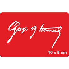 Gazi Mustafa Kemal Imzası Tattoo Geçici Dövme Şablonları Kına Kalıpları