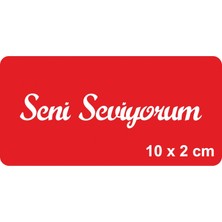 Seni Seviyorum Yazısı Tattoo Geçici Dövme Şablonları Kına Kalıpları