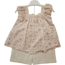 Babydoll Tulum Via Bej-Pembe
