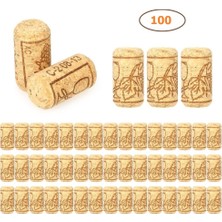 Plazma Şişe Mantarı 100 Adet Doğal Mantar Tıpa - Şarap Şişesi Mantar Tıpası