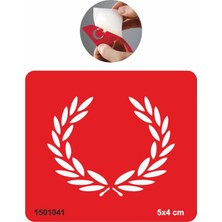 Bizans Zeytin Dalı Taç  Tattoo Geçici Dövme Şablonları Kına Kalıpları