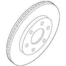 Valeo 497027 - Fren Diski Ön Nıssan Navara 2.5l YD25DDTİ Dci D40 4×2 4×4 04- / Pathfınder 2.5l YD25DDTİ Dci R51 4×4 05- Havalandırmalı Tip 296 Çap x 6 Bijon 16 Inç Jant Için