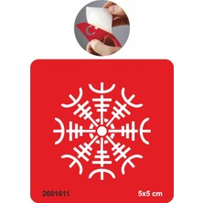 Helm Of Awe Viking Sembolü  Tattoo Geçici Dövme Şablonları Kına Kalıpları