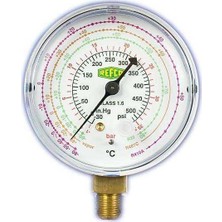 Refco MR-306-DS-MULTI Yüksek Basınç Alttan Bağlantılı Manometre No:4664456
