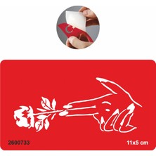 Silah ve Gül  Tattoo Geçici Dövme Şablonları Kına Kalıpları