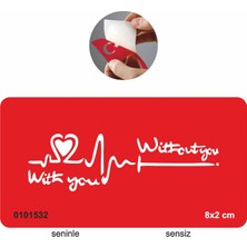 Seninle ve Sensiz  Tattoo Geçici Dövme Şablonları Kına Kalıpları