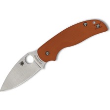 Spyderco Sage 5 Burnt Orange G-10 Cpm Rex 121 Plainedge Çakı