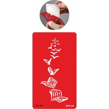 Kuşlar ve Kitaplar  Tattoo Geçici Dövme Şablonları Kına Kalıpları