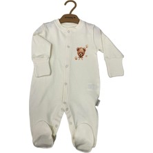 Ciccim Baby Tulum Patikli Ayıcık Desenli Naturel