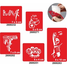 Barış Mutluluktur Dövme Şablonu Kına Deseni