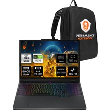 Lenovo Legion 5 Intel Core I9 14900HX 80GB 4tb+4tb SSD RTX5070/8GB 115W 15.1" Qhd+ OLED 1000NITS 165Hz Fdos Taşınabilir Bilgisayar & Per4 Çanta 83LY009KTRP348
